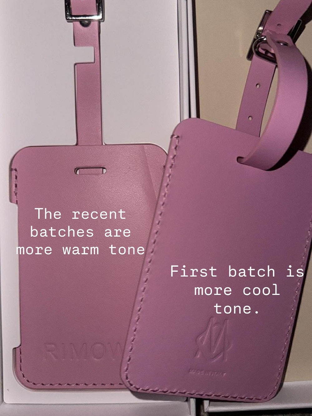 NIB Rimowa Address Tag Rose Pink - Picture 10 of 10